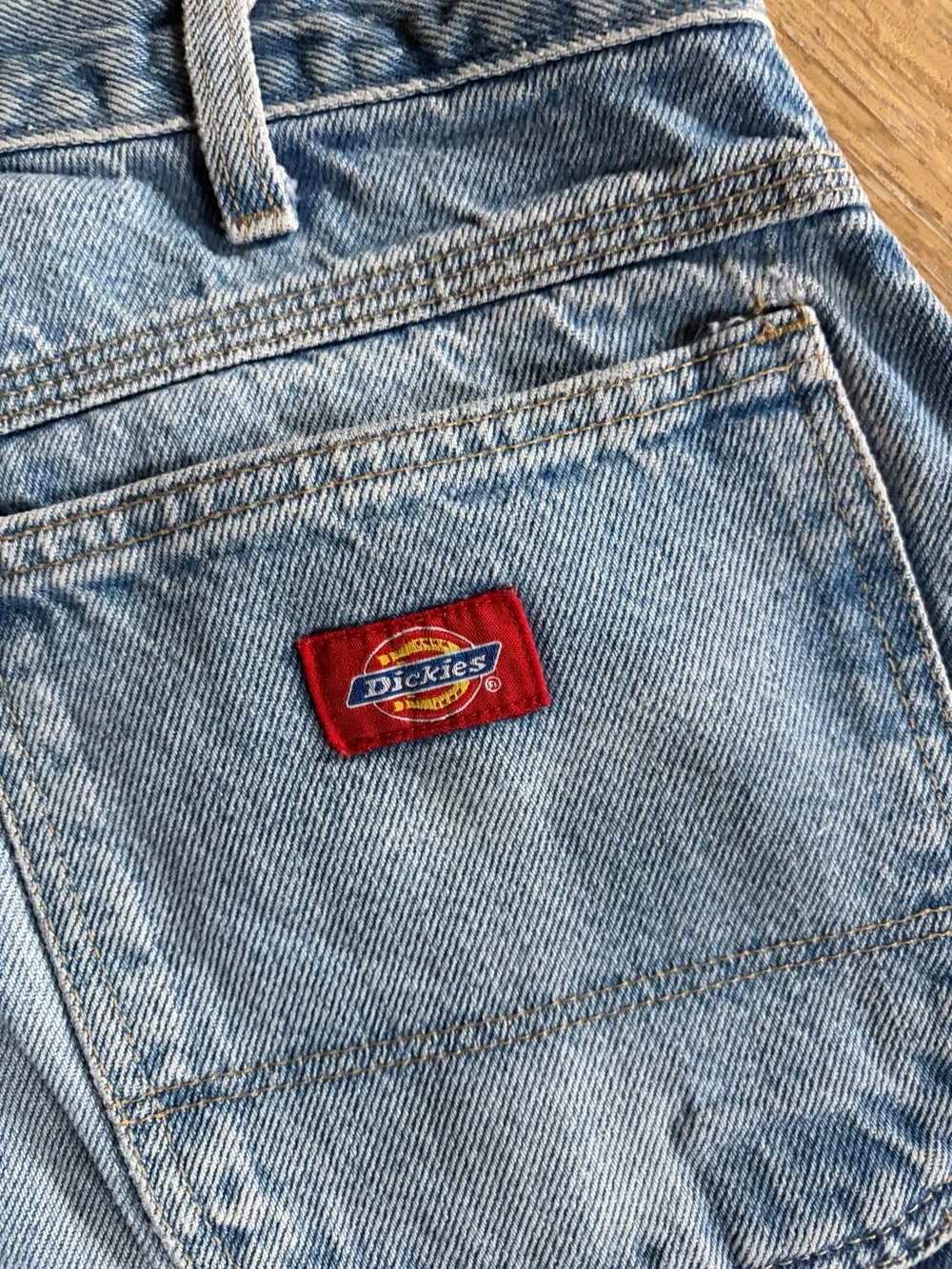 Vintage Dickies Men's Light Blue Classic Straight Jeans